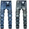 Hommes Plus Taille Pantalon Jeans Homme Denim Designer Moto Bike Droite Moto Pour Automne Printemps Streetwear Équitation Genou Garde Casual Fash Dhvo4