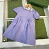 Popular girls dresses Hollow lace design child partydress baby skirt Size 110-150 CM kids designer clothes Princess dress 24Mar