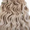 Synthetische Perücken Bella Deep Wave Synthetic Hair Twist Häkeln Haare Afro Locken 10 Zoll 2 Stcs, die Haare Hochtemperatur Faser Y240401 flechten