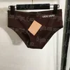 Lettres Femmes Slips Marron Rouge Marine Femmes Boxers De Luxe Designer Mode Lingerie Bottomings