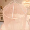 YanYangTian Domed mosquito net pink girl Canopy over the bed foldable Mosquito net door baby crib anti-mosquito 240409