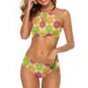 Damesbadmode Kleurrijk Schattig Citroenbikini-badpak Citrusfruit Sexy Push-upbikinis Set Dames Fitness Vrouwelijk