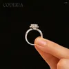 Cluster Rings Real Moissanite D Color 1 CT Silver S925 Ring Fashion Fine Jewelry GRA Gemstone Birthday Diamond Gift Custom Wholesale