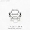 Cluster Rings Link Design Ring Brand Fine Jewerly Classic 925 Sterling Silver Gift for Women