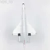 Модель самолета 16CM 1 400 Модель литья под давлением Самолет из сплава Air Concorde Airways Britain Авиакомпания Дисплей Коллекция игрушек Модель с подставкой YQ240401