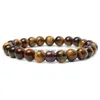 Bracelet Chakra en perles d'humeur, pierre de lave noire, volcanique, Yoga naturel, guérison, prière Reiki, perles de bouddha, livraison directe Otorx