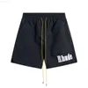 Rhude Shorts Designer Men Swim Summer Fashion Beach Pants Sportswear Letter Printing Street Wear Red Blue Black Purple Mensg0C4G0C4