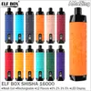 Elf Box Shisha 16000 Puffs avec affichage LED Vape jetable Bobine de maille rechargeable Barre de cigarettes E 0% 2% 3% 5% 12 Saveurs Vaper vs 15000 15k 12000 12k