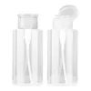 Garrafas de armazenamento 2 pcs líquido empurrar para baixo prático salão de beleza loção transparente viagem portátil cosmético bomba vazia dispensador recarregável