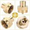 Tools 2pcs/set 1LB Propane Gas Bottle Connection 1/4" NPT Female Male Solid Brass Universal Fitting Refill Adapter Grill Stove Tank