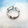 Cluster Rings Link Design Ring Brand Fine Jewerly Classic 925 Sterling Silver Gift for Women