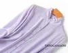 Женские блузки Рубашки Женская модная весенняя новинка ванильно-фиолетового цвета из 100% натурального шелка шелковицы из крепдекитайского крепа со стоячим воротником и длинными рукавами, прямая рубашкаL240328