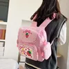 Borse da scuola Borsa Kawaii per ragazze Bambini Zaino per adolescenti Simpatico libro per studenti alla fragola Mochila Zaino multitasche in nylon da donna