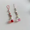 Porte-clés Belle Fraise Porte-clés Téléphone Pendentif Unique Sac Charme Pour