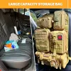 Väskor Molle Car Seat Back Organizer Tactical Seat Back Organizer med 5 Molle Pouches Universal Vehicle Panel Organizer Storage Bag