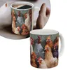 Tazas Taza de pollo para regalo de Navidad Taza de café divertida Regalos de gallo Amantes de los juegos de palabras