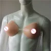 Breast Pad Triangle Shape Realistic Silicone False Boobs Plat Artificial Latex Breasts Forms For Men Transvestism Crossdresser Transgender 240330