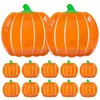 Disposable Dinnerware 25pcs Halloween Plates Pumpkin Shaped Paper Tableware Cake Dessert