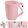 Tassen Flamingo Keramik Kaffeetasse Büro mit Henkel Wasser