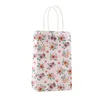 Present Wrap Stobag Fashion Floral Bag Rose Print Holiday Packaging Wrapping Candy Chocolate Snack Desserts Cookies Födelsedagsfest