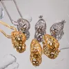 Kolczyki na stado nierdzewne puste wisiety wodne Naszyjnik/kolczyka 18k złota platowana metalowa biżuteria mody Atrakcyjne kobiety akcesoria dla kobiet
