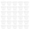 Disposable Cups Straws 50pcs Food Bowls Takeout Porridge Packing With Lid