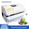 ZONESUN Tragbare kontinuierliche Bandversiegelung, Beutelversiegelungsmaschine, Aluminiumfolie, Kunststofffolie, PE-beschichtetes Papier, Lebensmittelverpackungen ZS-GLF100