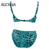 Mulheres Swimwear SGCHUA Moda Sexy Biquíni Sólido Mulheres Push Up Set Brasileiro Banheira Terno Verão Beach Wear Natação