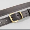 Ceintures Boucle en laiton ceinture femme rétro simple correspondant en cuir mode tendance jean design ultra-mince ceinture jean Q240401