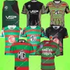 2023 2024 South Sydney Rabbitohs Rugby Jerseys 1989 레트로 남성 홈 어웨이 토끼 셔츠 탑 리그 조끼 S-5xl 짧은 슬리브 원주민