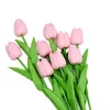 Fiori decorativi multicolore tulipani artificiali simulazione pu bouquet arch fiore ottima idea regalo per giorno