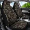 Car Seat Covers 2 Pcs Cover Sugar Skulls Day Of The Dead Pack Universal Front Protective