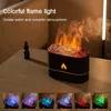 Diffuseur d'huile d'arôme volcanique de lave de 250 ml avec lampe à flamme colorée USB diffuseur de parfum d'humidificateur d'air d'aromathérapie ultrasonique 240321