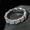 Designers de luxe Bague Full Diamond Snake Anneaux Femmes Bijoux Pour Mariage Designer Bague Tendances Mode Haute Qualité B0058