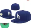 Baseball Dodgers Fitted Hats Classic Champions World Series Hip Hop Sport SOX Full Closed LA NY Size Caps Chapeau 1995 Stitch Heart „Serie“ Love Hustle Flowers a13