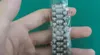 Montre de diamant faite à la main pour hommes automatique mécanique 8215 mouvement montres de créateur 40mm saphir avec bracelet en acier serti de diamants montre-bracelet pour femmes