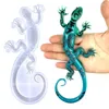 Формы для выпечки 3D Geckoo Смола Форма Сахар Ремесло Инструменты для украшения торта Реалистичные силиконовые формы для животных для эпоксидной смолы Кухонные аксессуары