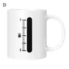 Mugs Ceramic Drinking Cup 330ml Color Changing Mug With Battery Heart Brain Bulb Pattern Heat Coffee Tea