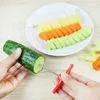 NOUVEAU 2024 Légumes Spirale Couteau Pouteau Carrot CUCUMBER HOPPER Easy Spiral Vis Slicer Cutter Spiralizer Accessoires de cuisine Gadgets