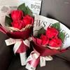 Boîtes à fleurs décoratives, savon de bain parfumé, pétales de roses, huile totale, boîte-cadeau pour l'extérieur