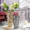 Vasi Vaso in vetro cristallo Soggiorno Camera da letto Ornamenti creativi Composizione floreale Decorazioni per la casa di alto lusso
