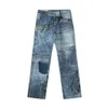 Madeextreme 2024 Spring American Street Men's Men's Denim Digital Printed Casual Pants dla mężczyzn i kobiet