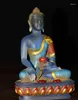 Decorative Figurines 6.4" Marked Old China Colored Glaze Gilt Shakyamuni Amitabha Buddha Jar Statue