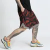 American Retro Hiphop Shorts Mens Solto High Street Sports Boxe Esportes Casual Moda Reta Calças de Cinco Pontos Verão 240321