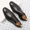 Casual skor mäns äkta läder kausal handgjorda vävda affärsklänningar brittisk stil andningsbar kohud flätad för män
