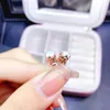 Boucles d'oreilles KJJEAXCMY en argent sterling 925 incrusté d'opale naturelle pour filles, simple et beau style chinois, test de support de pierres précieuses rondes