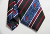 Bow Ties Classic Paisley Striped Blue Red Tie JACQUARD WOVEN Silk 8cm Men's Necktie Business Wedding Party Formal Neck