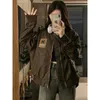 Women's Jackets American Retro Labeled Baseball Sport China-chic Design Sense Niche Motorcycle Loose Womens Autumn Female Coat