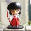 アニメマンガ6pcs inuyasha qバージョンフィギュアモデルおもちゃかわいいセッスフルーシヒグラシカゴメPVC人形デスクトップデコレーションチャイルドギフト240401