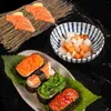 Zestawy naczyń obiadowych 3 szt. El Restauracja Tablica Sashimi Tło Bamboo Decor do sushi taca Unikalne tło jedwabne drewno